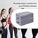 Portable Pilates Sitting Box, Non-Slip Pilates Reformer Sit Box for Home Gym, 23.6x16x9.5 in Pilates Exercise Accessories Suitable for Pilates Boards, Premium PU Leather and Plywood(Grey)