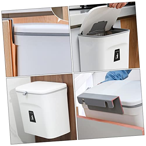 Basurero de cocina colgante MAGICLULU blanco rectangular miniatura 3