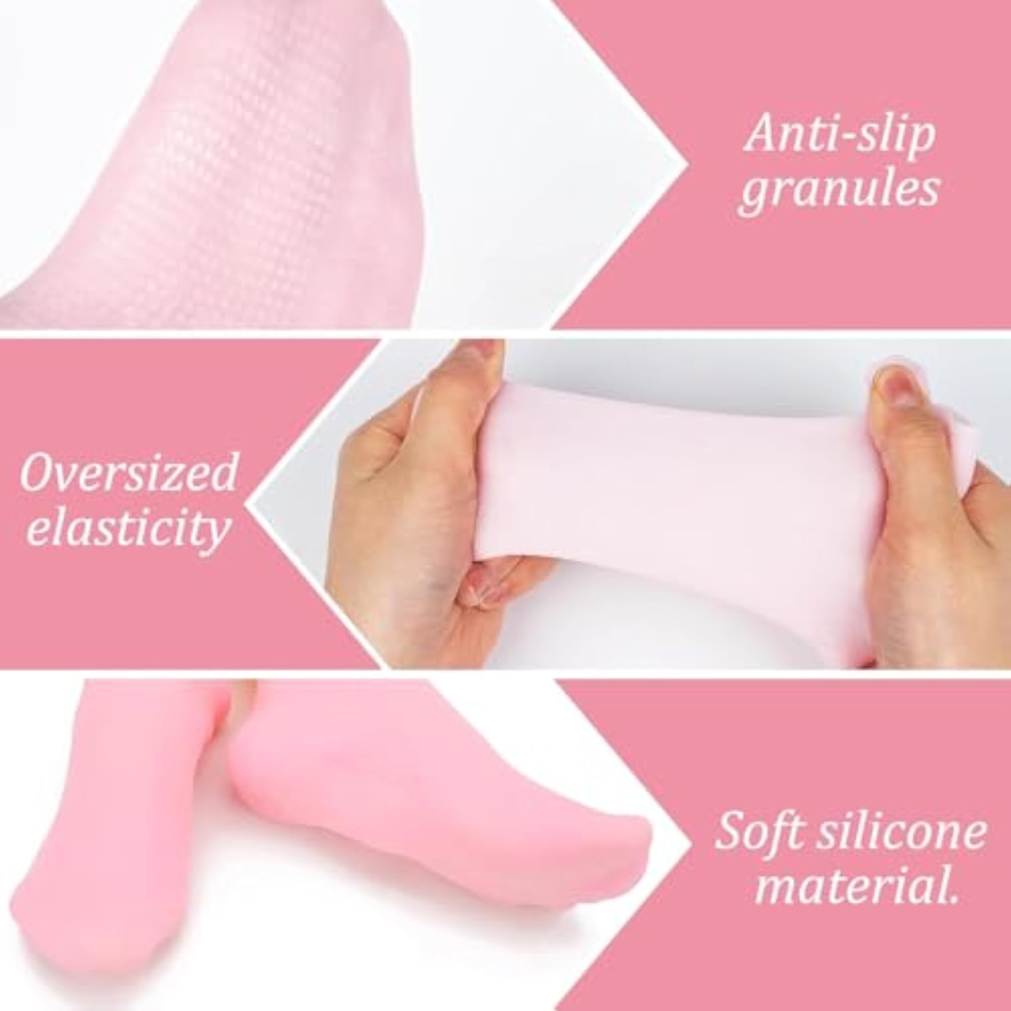 Silicone Full Foot Socks for Cracked Skin Relief