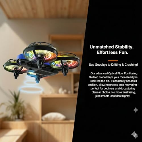 Drones for Kids with Camera,Rc Drone Indoor Small Helicopter,Birthday Gifts for Boys and Girls Beginners Friendly,Mini Quadcopter Toy With 2 Batteries,Propeller Protect,Altitude Hold - Image 4
