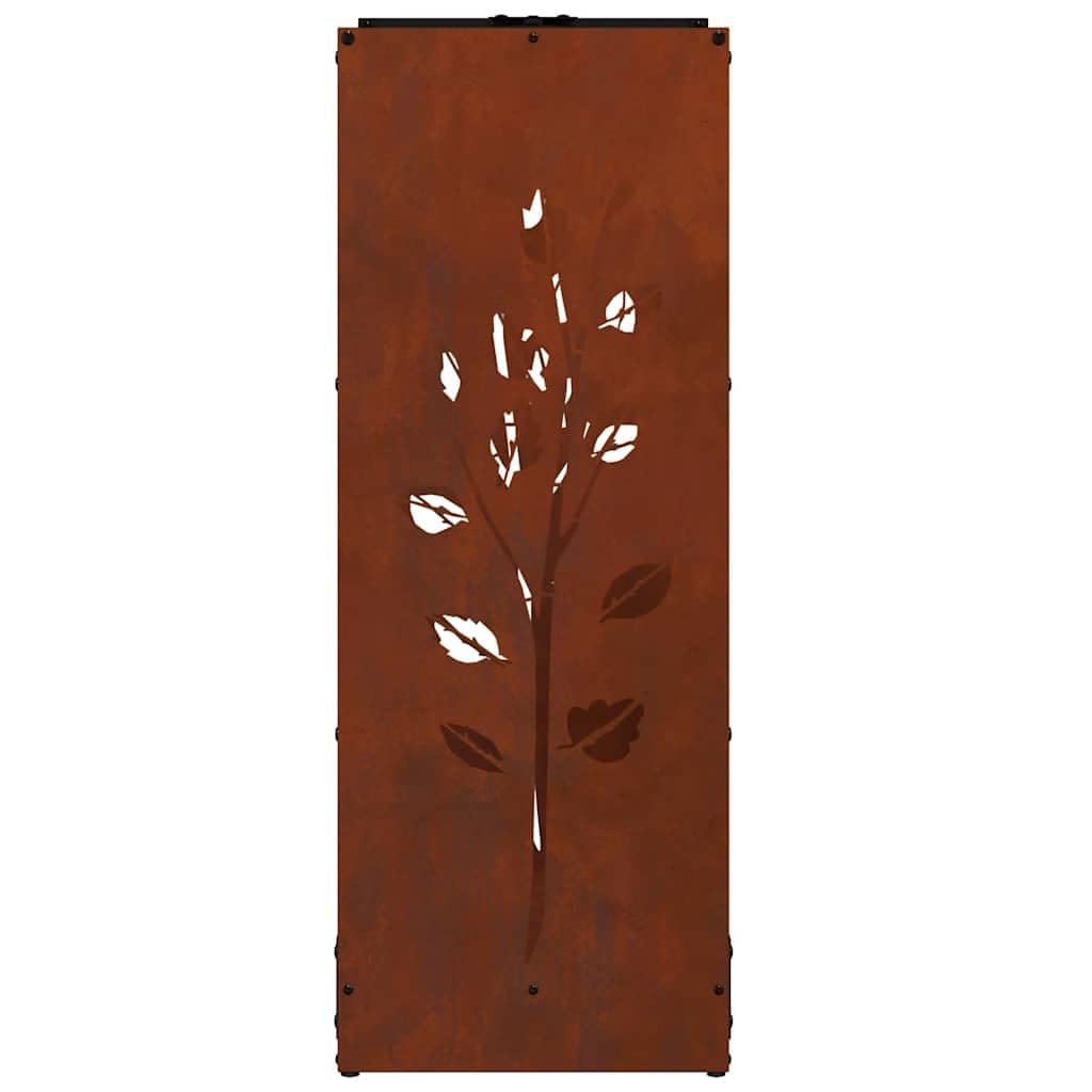 Regał na drewno kominkowe ze stali odpornej na warunki atmosferyczne, 40 x 30 x 80 cm, wytrzymały regał na drewno opałowe, duża pojemność na szczapy, trwałe wzornictwo, naturalne