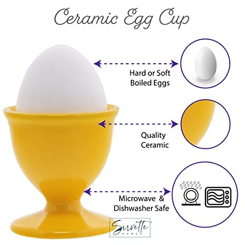 Yellow Egg Cups - Set Of 4 #TOP3