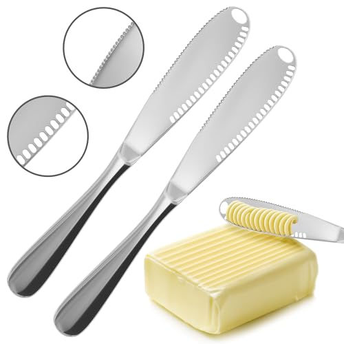 2-Pack Butter Knife with Grater Blade
