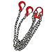 Lifting Chains with Adjuster Hooks, 5/16In 10FT Heavy Duty Engine Chain Hoist Lifts, Load Capacity 5T, Industrial Chain Slings for Various Lifting and Moving Activities