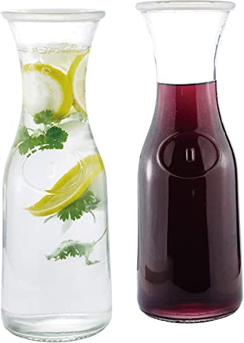ANUBE Verre d'eau ou Caraffa à vin ? 1 litro claire (2 pezzi)