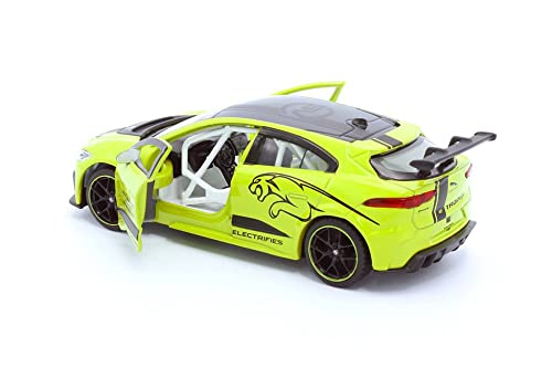 Jaguar I-Pace eTrophy 1:36 modelo diecast verde miniatura 2