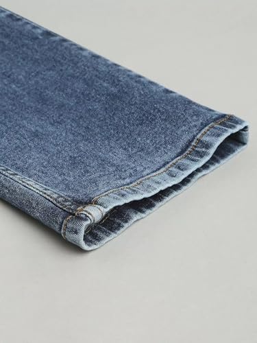 Image of Blue Jeans for Men Regular Fit - Cotton Jeans Pant for Men, Regular Denim Jeans for Boys - Light Fade Jeans for Men