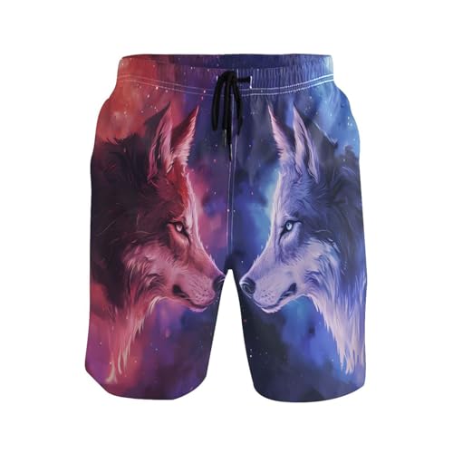 Men's Swim Trunks Pirates Treasure Map Beach Board Shorts Quick Dry