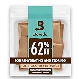 Boveda ハーブ ストレージ用 62-RH 2-ウェイ 湿度 コントロール サイズ 67 保護 最大 1 ポンド (450 グラム) 花 予防 テルペン ロス 過多 乾燥 と 成形 4-カウント 再密封 バッグ 4