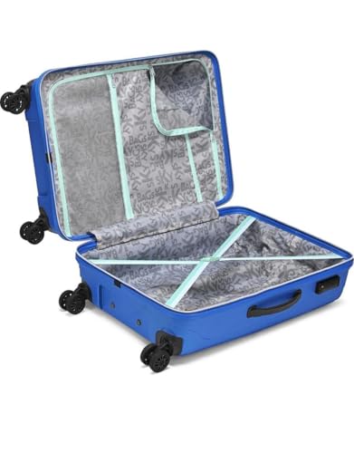 Image of Skybags Bohemia Polypropylene Set of 3, Cabin and Check-in Luggage with TSA Lock, 8 Wheel, Chrome Zipper, Spacious Zipper with 5 Years International Warranty, Blue