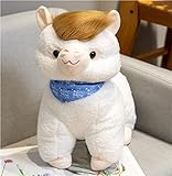 Sarah Duke Alpaka Stofftier Plüschtier, Tier Alpaka Kissen Plüschtier Stofftier Kuscheltier, süße weiche Kuscheltier plüsch Pferd Spielzeug Geschenke für Kinder (25cm)