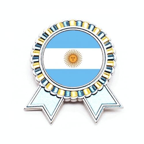Broche drapeau national de l'Argentine médaille métal Amérique Sud