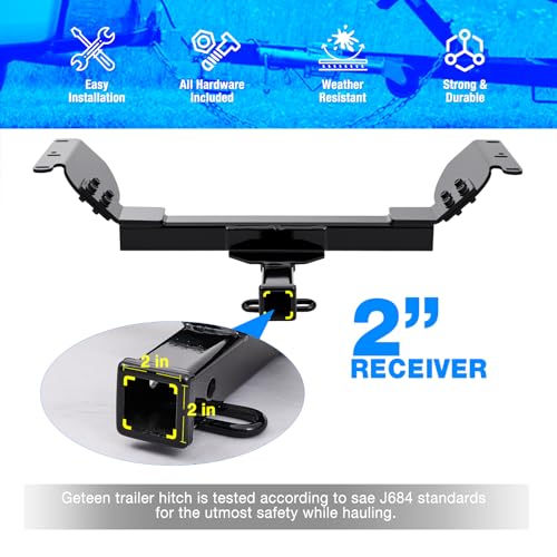Class 3 Trailer Hitch for 2018–2025 GMC Terrain & Chevy Equinox Diesel – 2-Inch Receiver - Image 3