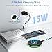 for Pixel Wireless Charger for Google Pixel 10/10Pro/10Pro XL/9a/9Pro XL/9Pro Fold/9Pro/9/8/8a/8Pro/7/7Pro/6/6 Pro/5,Wireless Phone Charger Android for Samsung Galaxy S25Ultra/S24 with 18W QC Adapter