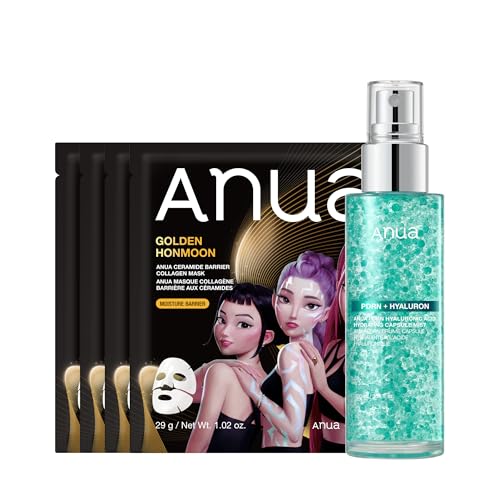 Anua Collagen Glow Skin Duo, PDRN Facial Serm Spray & Ceramide Ba...