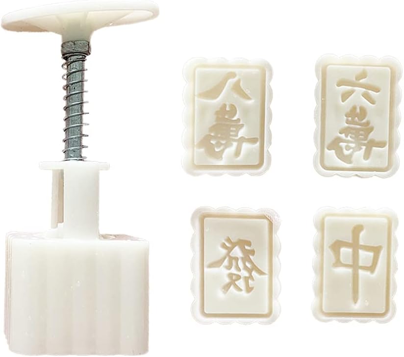Cakes Mahjong Design Hand Pressure Fondant Decoration Cookie for Kitchen Baking Cookie Baking Gadget Pastry Tools for Gadgets Organizer Cake Cutter Pastry Tools Set