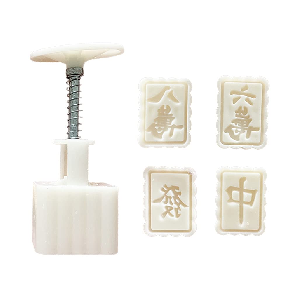 CRFFZ Cakes Mahjong Design Hand Pressure Fondant Decoration Cookie for Kitchen Baking Cookie Gadget Pastry Tools for Gadgets Organizer Cake Cutter Pastry Tools Set
