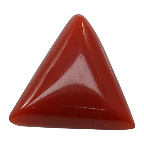 Natural Deep Red Coral (Munga) Italian Tringal Shape 5.60 Ratti Certified Natural Rashi Ratan Gemstone For Mars Astrological Purpose By Pinkcity gems & Handicraft
