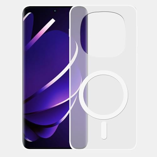 Image of amazon basics Luxury Paper Thin Case Cover for Redmi Note 14 Pro Plus 5G | Matte Finish | Compatible with magsafe | (White, Redmi Note 14 Pro Plus 5G)