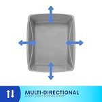 Petmate Basic Open Cat Litter Pan, Multidirectional Easy to Clean Plastic Litter Box, Gray, Made in USA, 14" x 10.5" x 3.5", Small Recommended for Kittens and Small Cats - Image 6