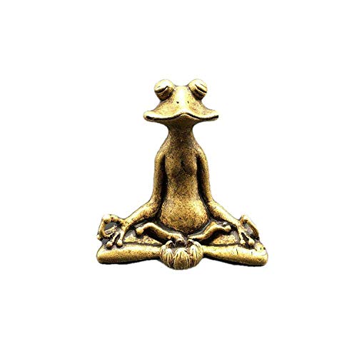 Petites statues de grenouille en laiton pour purifier l'atmosphère