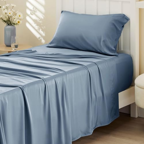 Bedsure Cooling Sheets Twin XL, Rayon Derived from Bamboo,