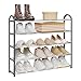 Produktbild WOLTU Schuhregal mit 5 Ablagen für 20 Paare Schuhe, Schuhablage Ständer Flur, Schlafzimmer, XXL Ständer Regale, 79x75x18,5cm, Grau