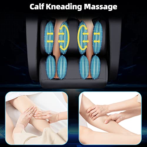 Irest 2023 Massage Chair, Full Body Zero Gravity Recliner With Yoga Stretching, Intelligent Voice Control, Sl Track, Foot Rollers, Airbags, Heating, And Bluetooth (Black) #TOP4