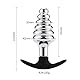 Metall Analplug Beads mit Weich Silikon T-Griff Basis, Anal Beads Butt Plug Klein Medium Groß Kugeln Anal Kette Analplug Sex Spielzeug für Männer Frauen Paare Anfänger (6 Kugeln)