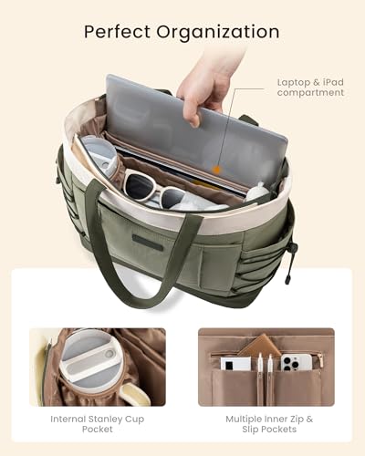 Bolso Tote LOVEVOOK para mujer con portavasos grande miniatura 5