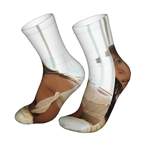 Emerze Kate Beckinsale Poster Casual Socks 3D Print Running Performance Crew Socks For Men/Women #TOP1