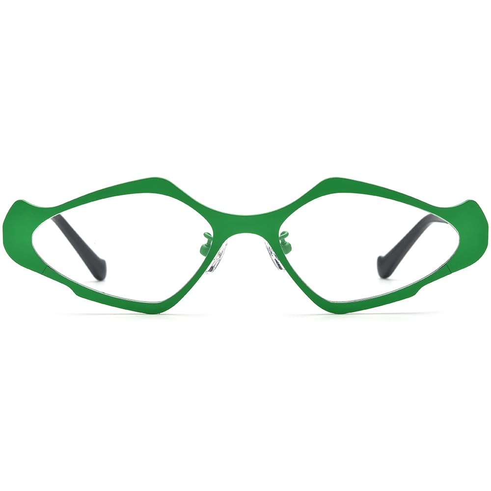 FONEX Colorful Pure Titanium Glasses Frame Women Retro Round Eyeglasses