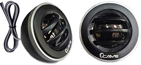 Benzo Plastic Cave Car Tweeters (Black) - Pack of 2