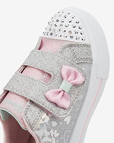Skechers Kids Twinkle Toes Twinkle Sparks - Heather Char Sneaker, Grey/Silver, 10 Toddler | Image 6