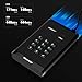 iStorage diskAshur3 HDD 2TB Black - Secure Portable Hard Drive - Password Protected - Dust & Water Resistant - Hardware Encryption