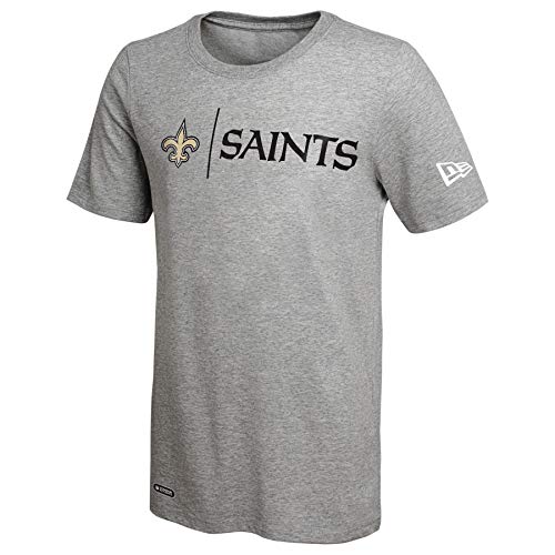 New Era NFL Men's Gametime Dri-Tek Short Sleeve Tee,New Orleans Saints Small