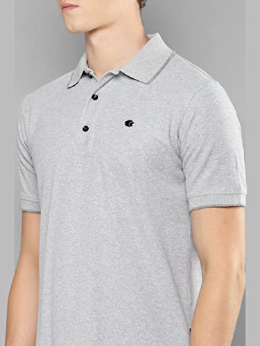 Image of Allen Cooper Solid Pure Cotton Polo Tshirts for Men