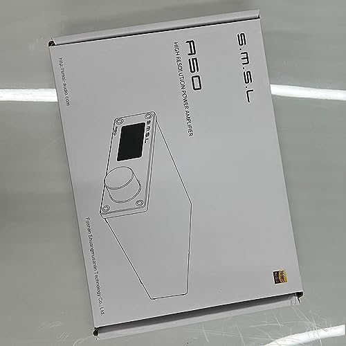S.M.S.L Wzmacniacz cyfrowy Hi-Fi A50, 2 x moc wyjściowa 100 W, 2 x TPA3116, regulowany EQ, Bluetooth 5.0, interfejs RCA, aplikacja wieloscencyjna (z pilotem zdalnego sterowania) (czarny)