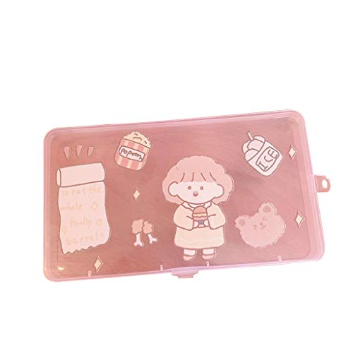 Preisvergleich Produktbild Barlingrock 1PCS Niedlich Muster Drucken Aufbewahrungstasche für Masken, Aufbewahrung für Tragbare Gesichtsmasken, Aufbewahrungsbox für Staubmasken, Reinigungsbox für Masken für Reisen Freien