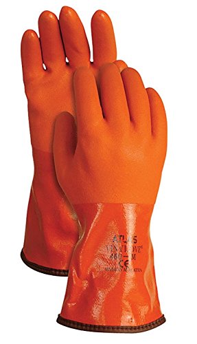 Atlas 460m-08.rt Universal Medium Pvc Snow Blower Gloves, Orange