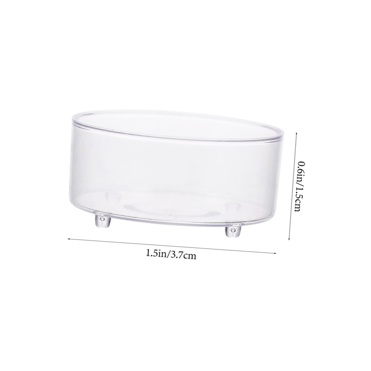 ERINGOGO 10Pcs Acrylic Reptile Feeding Bowls Durable Water and Food Dishes for Bearded Dragons Geckos Lizards and Stable Turning Easy to Clean Reptile Care