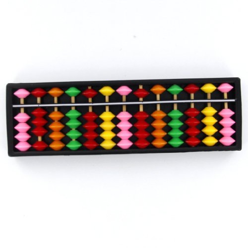 Sealike Portable Plastic Abacus Arithmetic Soroban with Colorful Beads for Kid Toddlers and a Stylus
