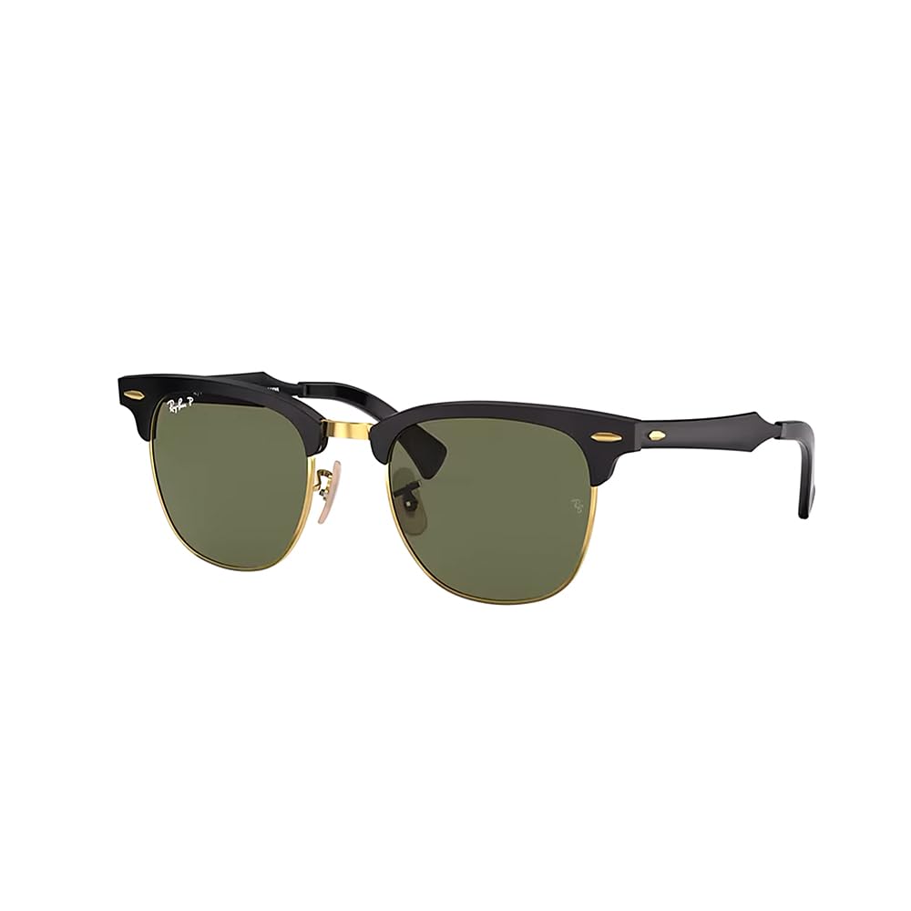 Ray-Ban RB3507 CLUBMASTER ALUMINUM Square Sunglasses For Men For Women BUNDLE with ACCESSORY EYEWEAR KIT