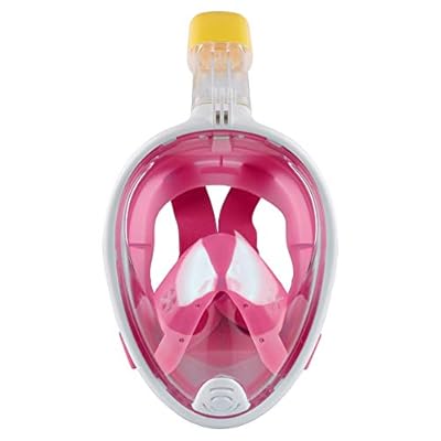 Schnorchelmasken 41PlYEUBvML. SS400 【Panorama Vollgesichts Schnorchelmaske】Faltbare Schnorchelmaske gibt Ihnen mehr Auswahl – bietet überlegene Sicht über eine Standard-Tauchmaske, unsere 2-in-1-Vollgesichts-Schnorchelmaske und -Schnorchel bietet eine 180-Grad-Sicht für schöne Unterwasser-Abenteuer.
【Anti-Leak & Anti-Fog】Die separaten Ein- und Ausatemkanäle verhindern, dass die Tauchmaske in der Physik beschlägt, das Engineering-Design passt die Nase enger, effektiv verhindert, dass das ausgeatmete Gas in den Spiegelbereich eindringt, keine Sorge um das Beschlagen der Maske
【Einfach zu atmen und zu tragen】 Wenn Sie die Schnorchelmaske tragen, können Sie frei von Nase und Mund atmen, sobald die Schnorchelmaske versehentlich ins Wasser eintritt, kann das Ablaufventil an der Unterseite des Kinns das Wasser vollständig abfließen, indem Sie Ihren Kopf aus dem Wasser heben. Die Tauchmaske mit verbessertem Schnallen-Design ist einfach für Sie zu tragen und auszuziehen.