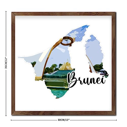 Plaque murale bois vieilli Brunei pour raviver un mur vide - 3