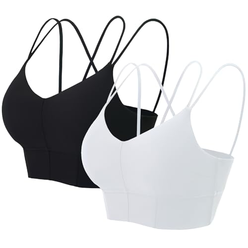 Image of MotoRun Bralettes for Women, Strappy Sports Bra Push up Bralette Sexy Bras Rave Top