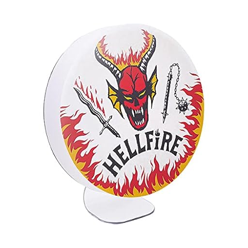 Stranger Things Hellfire Club Logo Light Merchandise - Soporte de pared o de pie | Ya disponible en tu tienda friki favorita! En mundofriki.es!