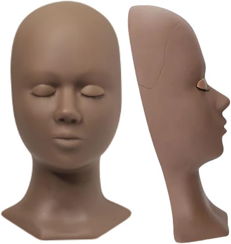 Miniatura 5 de LASHFIX Maniquí realista con tapas Mohagany