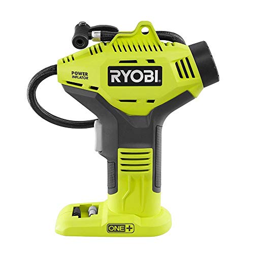 Ryobi P737 18-Volt ONE+ Cordless Power Inflator with P108 18-Volt ONE+ Lithium-Ion 4.0 Ah Lithium+ High Capacity Battery