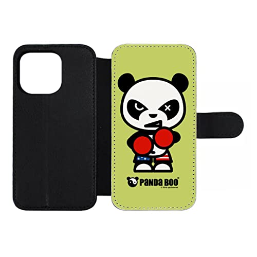 Housse cuir iPhone 13 Pro Panda Boxeur pour le quotidien